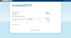 Desktop Screenshot of localspot2010.blogspot.com