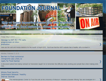 Tablet Screenshot of foundationjournal.blogspot.com