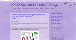 Desktop Screenshot of docentesparaeldesarrollo.blogspot.com