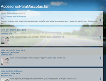 Tablet Screenshot of jaulasaccesoriosparamascotases.blogspot.com