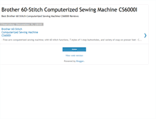 Tablet Screenshot of computerizedsewingmachinecs6000i.blogspot.com