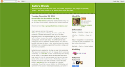 Desktop Screenshot of katieswords.blogspot.com