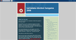 Desktop Screenshot of karnatakaelectionhangama.blogspot.com