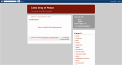 Desktop Screenshot of litlle-drop-of-poison.blogspot.com