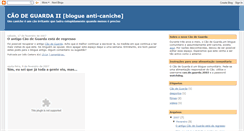 Desktop Screenshot of blogue-caodeguarda.blogspot.com
