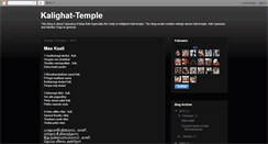 Desktop Screenshot of kalighat-temple.blogspot.com