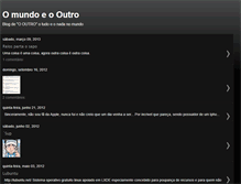 Tablet Screenshot of mundoeoutro.blogspot.com