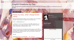 Desktop Screenshot of kraphti-dez-kreations.blogspot.com