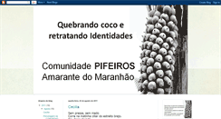 Desktop Screenshot of comunidadepifeiros.blogspot.com