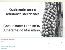 Tablet Screenshot of comunidadepifeiros.blogspot.com