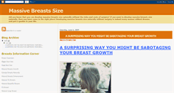 Desktop Screenshot of massive-breastssize.blogspot.com