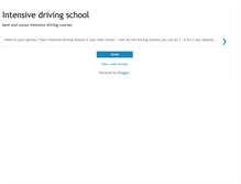 Tablet Screenshot of intensivedrivingschool.blogspot.com