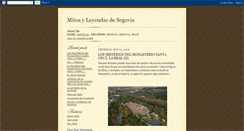 Desktop Screenshot of mitosyleyendasdesegovia.blogspot.com