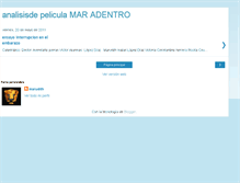 Tablet Screenshot of analisisdepeliculamaradentro.blogspot.com