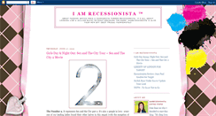 Desktop Screenshot of iamrecessionista.blogspot.com