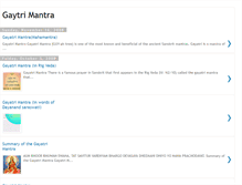 Tablet Screenshot of gaytrimantra.blogspot.com