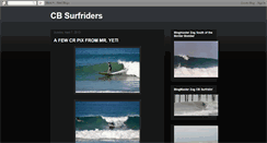 Desktop Screenshot of cbsurfriders.blogspot.com