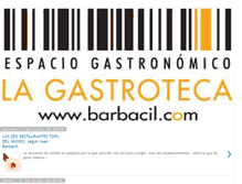 Tablet Screenshot of gastroteca-barbacil.blogspot.com