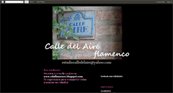 Desktop Screenshot of calledelaireflamenco.blogspot.com