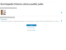 Tablet Screenshot of judaismo-enciclopedia.blogspot.com