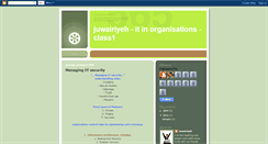 Desktop Screenshot of juwairiyeh.blogspot.com