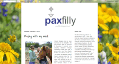 Desktop Screenshot of paxfilly.blogspot.com