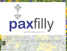 Tablet Screenshot of paxfilly.blogspot.com