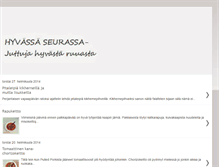 Tablet Screenshot of hyvassaseurassa.blogspot.com