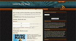 Desktop Screenshot of listentomymp3.blogspot.com