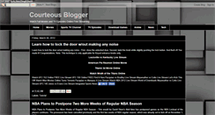 Desktop Screenshot of courteousblogger.blogspot.com