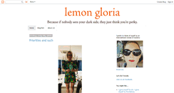 Desktop Screenshot of lemongloria.blogspot.com