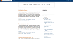 Desktop Screenshot of designer-clothes-on-sale.blogspot.com