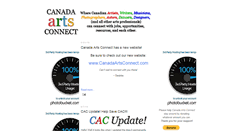 Desktop Screenshot of canada-arts-connect.blogspot.com