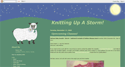 Desktop Screenshot of knittingupastorm.blogspot.com