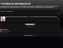 Tablet Screenshot of elrincondelmatematico2010.blogspot.com