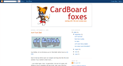 Desktop Screenshot of cardboardfoxes.blogspot.com