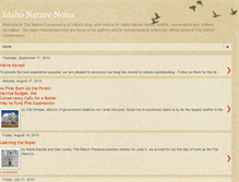 Tablet Screenshot of idahonaturenotes.blogspot.com