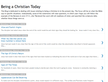 Tablet Screenshot of beingchristiantoday.blogspot.com