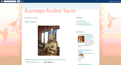 Desktop Screenshot of karmapaszobor.blogspot.com