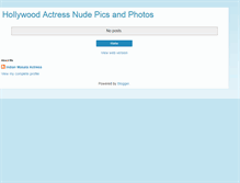 Tablet Screenshot of hollywood-nude-actress.blogspot.com