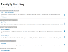 Tablet Screenshot of mightylinux.blogspot.com