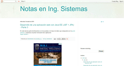 Desktop Screenshot of notasensistemas.blogspot.com