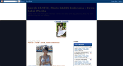 Desktop Screenshot of cantik-gadisindonesia.blogspot.com