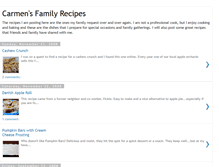 Tablet Screenshot of carmensfamilyrecipes.blogspot.com