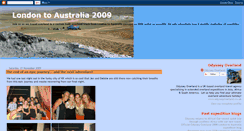 Desktop Screenshot of odysseyoverland2009.blogspot.com