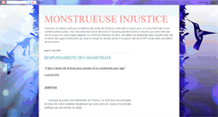 Desktop Screenshot of monstrueuse-injustice.blogspot.com