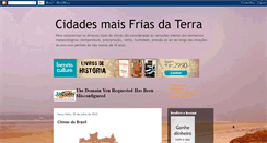 Desktop Screenshot of cidadesmaisfriasdaterra.blogspot.com