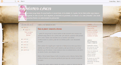 Desktop Screenshot of cuandoeldiagnosticoescancer.blogspot.com