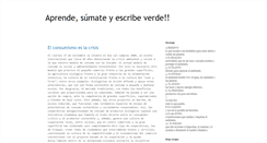 Desktop Screenshot of escribe-verde.blogspot.com