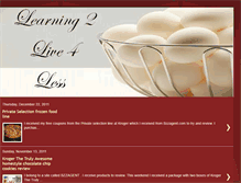 Tablet Screenshot of learning2live4less.blogspot.com